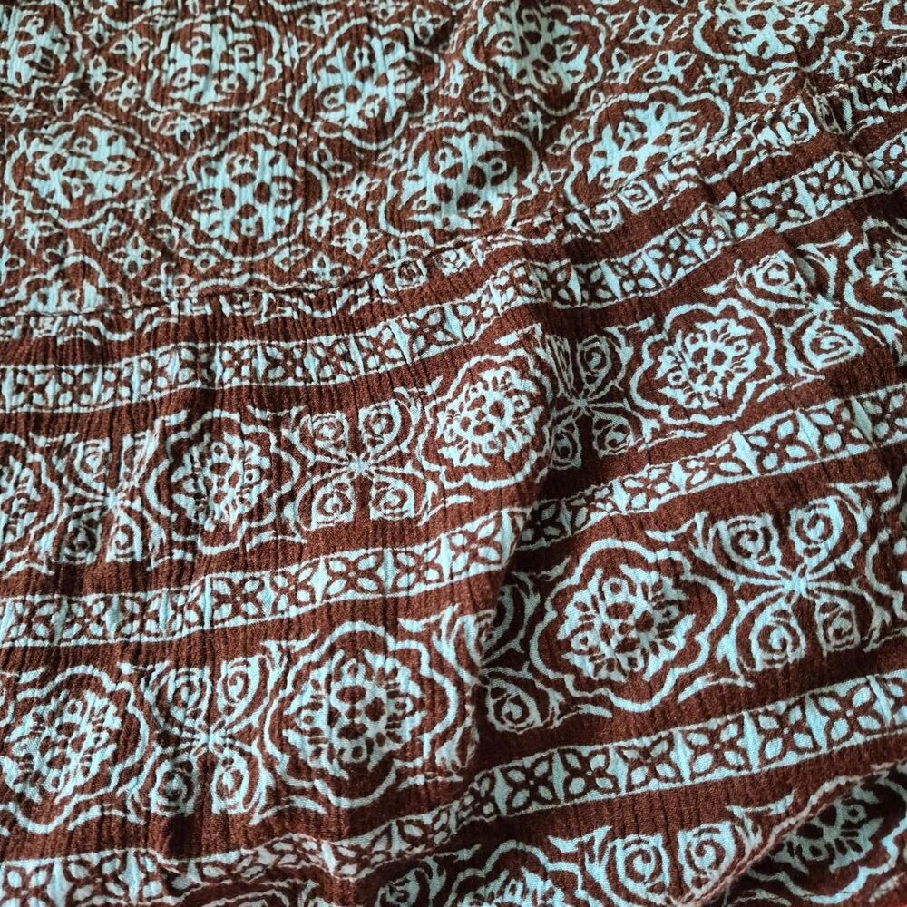 Sag-harbor Women's Brown and Blue Skirt - Picture 2 of 5